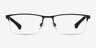 Emporio Armani EA1041 Rubber Blue MétalMontures de lunettes de vue d'EyeBuyDirect, Vue de Face