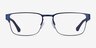 Emporio Armani EA1027 Matte Blue MétalMontures de lunettes de vue d'EyeBuyDirect, Vue de Face