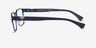 Emporio Armani EA1027 Matte Blue MétalMontures de lunettes de vue d'EyeBuyDirect, Vue de Côté