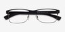 Emporio Armani EA1052 Rubber Black Gunmetal MétalMontures de lunettes de vue d'EyeBuyDirect, Vue Rapprochée