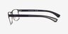 Emporio Armani EA1052 Rubber Blue Gunmetal MétalMontures de lunettes de vue d'EyeBuyDirect, Vue de Côté