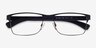 Emporio Armani EA1052 Rubber Blue Gunmetal MétalMontures de lunettes de vue d'EyeBuyDirect, Vue Rapprochée