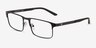 Emporio Armani EA1170 Matte Black MetalEyeglass Frames from EyeBuyDirect, Angle View