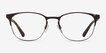 Emporio Armani EA1059 Matte Brown Gunmetal MetalEyeglass Frames from EyeBuyDirect, Front View