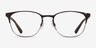 Emporio Armani EA1059 Matte Brown Gunmetal MétalMontures de lunettes de vue d'EyeBuyDirect, Vue de Face