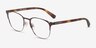Emporio Armani EA1059 Matte Brown Gunmetal MétalMontures de lunettes de vue d'EyeBuyDirect, Vue d'Angle