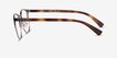 Emporio Armani EA1059 Matte Brown Gunmetal MetalEyeglass Frames from EyeBuyDirect, Side View