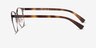 Emporio Armani EA1059 Matte Brown Gunmetal MétalMontures de lunettes de vue d'EyeBuyDirect, Vue de Côté