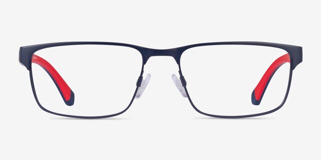 Emporio Armani EA1105 Matte Blue MetalEyeglass Frames from EyeBuyDirect, Front View
