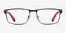 Emporio Armani EA1105 Matte Blue MétalMontures de lunettes de vue d'EyeBuyDirect, Vue de Face