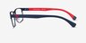 Emporio Armani EA1105 Matte Blue MétalMontures de lunettes de vue d'EyeBuyDirect, Vue de Côté