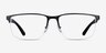 Emporio Armani EA1164 Matte Black MétalMontures de lunettes de vue d'EyeBuyDirect, Vue de Face