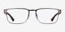 Emporio Armani EA1027 Matte Gunmetal MétalMontures de lunettes de vue d'EyeBuyDirect, Vue de Face