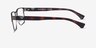 Emporio Armani EA1027 Matte Gunmetal MétalMontures de lunettes de vue d'EyeBuyDirect, Vue de Côté