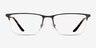 Emporio Armani EA1171 Matte Gunmetal MetalEyeglass Frames from EyeBuyDirect, Front View