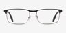 Emporio Armani EA1149 Matte Silver Blue MétalMontures de lunettes de vue d'EyeBuyDirect, Vue de Face