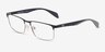 Emporio Armani EA1149 Matte Silver Blue MétalMontures de lunettes de vue d'EyeBuyDirect, Vue d'Angle