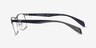 Emporio Armani EA1149 Matte Silver Blue MétalMontures de lunettes de vue d'EyeBuyDirect, Vue de Côté