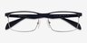 Emporio Armani EA1149 Matte Silver Blue MétalMontures de lunettes de vue d'EyeBuyDirect, Vue Rapprochée
