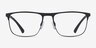 Emporio Armani EA1079 Rubber Black MétalMontures de lunettes de vue d'EyeBuyDirect, Vue de Face