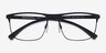 Emporio Armani EA1079 Rubber Black MétalMontures de lunettes de vue d'EyeBuyDirect, Vue Rapprochée