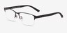 Emporio Armani EA1138 Matte Black MétalMontures de lunettes de vue d'EyeBuyDirect, Vue d'Angle