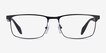 Emporio Armani EA1149 Matte Black MetalEyeglass Frames from EyeBuyDirect, Front View