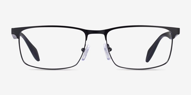 Emporio Armani EA1149 Matte Black MetalEyeglass Frames from EyeBuyDirect, Front View