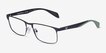 Emporio Armani EA1149 Matte Black MetalEyeglass Frames from EyeBuyDirect, Angle View