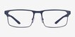 Emporio Armani EA1170 Matte Blue MetalEyeglass Frames from EyeBuyDirect, Front View