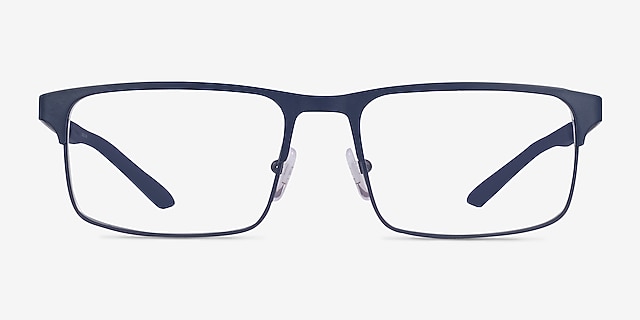 Emporio Armani EA1170 Matte Blue MetalEyeglass Frames from EyeBuyDirect, Front View