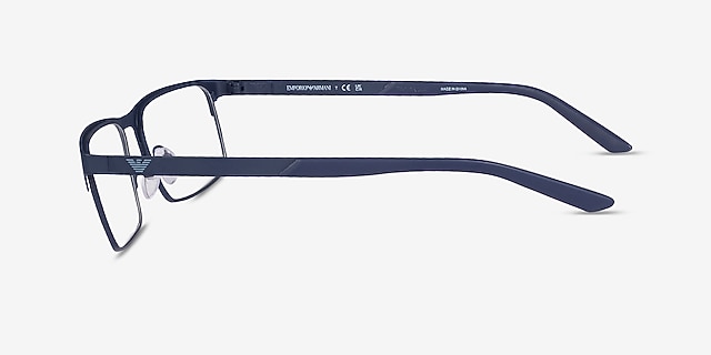 Emporio Armani EA1170 Matte Blue MetalEyeglass Frames from EyeBuyDirect, Side View