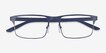 Emporio Armani EA1170 Matte Blue MetalEyeglass Frames from EyeBuyDirect, Closed View