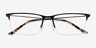 Emporio Armani EA1171 Matte Black MétalMontures de lunettes de vue d'EyeBuyDirect, Vue Rapprochée