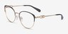 Emporio Armani EA1150 Shiny Pale Gold Black MétalMontures de lunettes de vue d'EyeBuyDirect, Vue d'Angle