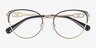 Emporio Armani EA1150 Shiny Pale Gold Black MétalMontures de lunettes de vue d'EyeBuyDirect, Vue Rapprochée