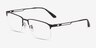 Emporio Armani EA1143 Matte Black MétalMontures de lunettes de vue d'EyeBuyDirect, Vue d'Angle