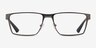Emporio Armani EA1157 Matte Gunmetal MétalMontures de lunettes de vue d'EyeBuyDirect, Vue de Face