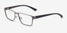 Emporio Armani EA1157 Matte Gunmetal MétalMontures de lunettes de vue d'EyeBuyDirect, Vue d'Angle