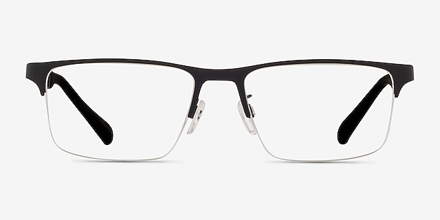 Emporio Armani EA1110D Rubber Black MetalEyeglass Frames from EyeBuyDirect, Front View
