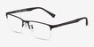Emporio Armani EA1110D Rubber Black MetalEyeglass Frames from EyeBuyDirect, Angle View