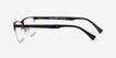 Emporio Armani EA1110D Rubber Black MetalEyeglass Frames from EyeBuyDirect, Side View