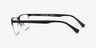 Emporio Armani EA1110D Rubber Black MétalMontures de lunettes de vue d'EyeBuyDirect, Vue de Côté
