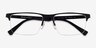 Emporio Armani EA1110D Rubber Black MétalMontures de lunettes de vue d'EyeBuyDirect, Vue Rapprochée