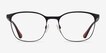Emporio Armani EA1114 Matte Black MetalEyeglass Frames from EyeBuyDirect, Front View