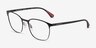 Emporio Armani EA1114 Matte Black MétalMontures de lunettes de vue d'EyeBuyDirect, Vue d'Angle