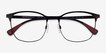 Emporio Armani EA1114 Matte Black MetalEyeglass Frames from EyeBuyDirect, Closed View