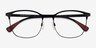 Emporio Armani EA1114 Matte Black MétalMontures de lunettes de vue d'EyeBuyDirect, Vue Rapprochée