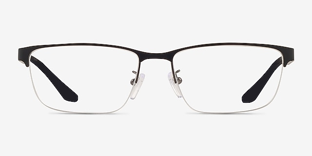 Emporio Armani EA1147 Matte Gunmetal Black MetalEyeglass Frames from EyeBuyDirect, Front View