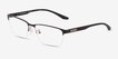 Emporio Armani EA1147 Matte Gunmetal Black MetalEyeglass Frames from EyeBuyDirect, Angle View